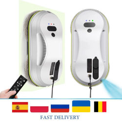 Robot Limpiacristales Eléctrico 3800Pa~5600Pa, Automático y con Control Remoto, Robot de Limpieza de Vidrios para Electrodomésticos del Hogar