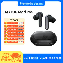 HAYLOU Mori Pro auriculares inalámbricos con Bluetooth 5,4, dispositivo de audio con cancelación activa de ruido, 43dB, ANC, 6 m