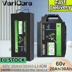 Batería de litio VariCore 60V 67.2V 16S 20Ah 30Ah 18650 con cargador y BMS incorporado, batería de repuesto para motocicleta eléctrica Citycoco Harley.