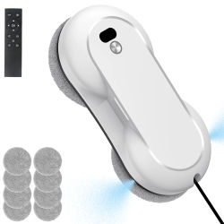 Robot Limpiacristales con Pulverizador de Agua, Limpiador de Ventanas Eléctrico Inteligente, Robot Aspirador para Limpieza de Vidrios de Doble Cara