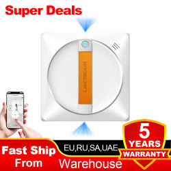 (código promocional: AEWD55)Robot limpiacristales Liectroux YW710,doble pulverización de agua, vidrio inteligente mopa húmeda, piso de la casa ventanas de la pared robot aspirador, de trabajo sin