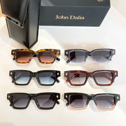 Gafas de Sol de Alta Calidad para Hombre y Mujer, Modelo JOHN DALIA JD Project3, Protección UV400, Montura de Acetato Retro, con Caja