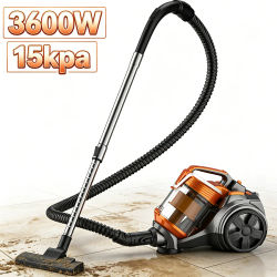 Aspiradora de Mano Inteligente para el Hogar con Potencia de Succión de 3600W y 15000PA para Limpiar Pisos, Alfombras, Sofás y Pelo de Mascotas