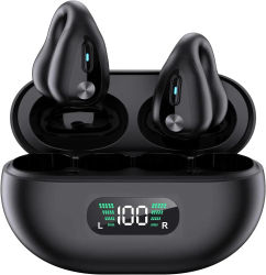 2026 new uriculares Bluetooth Inalámbricos, Audífonos de Oreja Abierta, Clip para Orejas, 4,5g Ultraligeros,Bluetooth 5.49, Audio Direccional,45h Autonomía, iOS y Android,Ideal para Llamadas,Oficina y