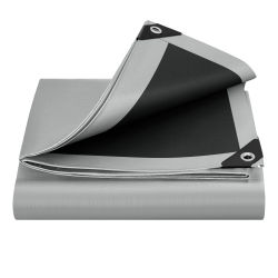 Toldo de PE impermeable WOLTU, cubierta de hoja de lona resistente con ojales para muebles de jardín, aparador, trampolín, coche de madera, Camping