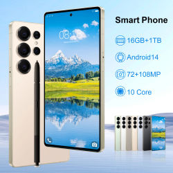 La versión global 5G teléfono Android 6,9 pulgadas Android 14 teléfono 16GB + 1TB 72MP 108MP soporte dual SIM dual