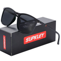 SUPKLEY Gafas de sol polarizadas deportivas para hombres y mujeres Gafas de sol con protección UVA y B Accesorio de gafas cómodas