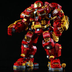 Sets de Bloques de Construcción MOC de Superhéroes, Ladrillos de Robot Hulkbuster Mecha de Hierro, Modelo Coleccionable Creativo, Juguetes, Regalos Festivos, Más de 2000 Piezas
