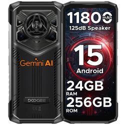 Teléfono Inteligente Resistente DOOGEE Blade 20 Pro, Android 15, Altavoz de 125 dB, Batería de 11800 mAh, Pantalla HD de 6.6”, 24 GB + 256 GB/2 TB, Cámara de 50 MP
