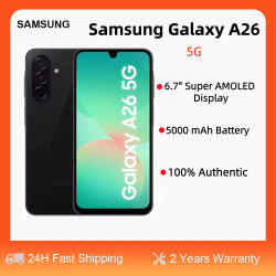 Samsung Galaxy A26 5G Versión Global, Teléfono Inteligente Android, Pantalla AMOLED de 6.7 Pulgadas, Cámara de 50 MP, Batería de 5000 mAh, Carga Rápida, IP67, 8 + 256/6 + 128 GB, Envío Rápido desde