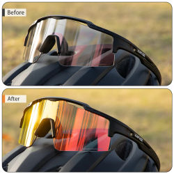 Gafas de sol fotocromáticas UV400 para bicicleta, gafas deportivas azules para hombre y mujer, gafas de ciclismo para exteriores, gafas para bicicleta de montaña