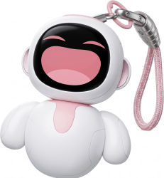 Eiliko Mini Companion Bot, Robot Compañero Inteligente, Compatible con Diálogo por IA, Emparejamiento Infrarrojo, Cuerpo Reemplazable, Control por Aplicación, Carga USB-C, Rosa
