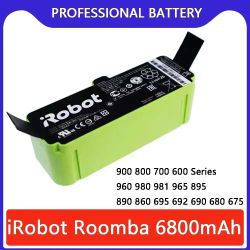 Batería de 14.4V 5200/12800mAh para IRobot Roomba, Serie 600 700 800 900, Aspiradora IRobot Roomba 655 780 805 890 960, Repuesto
