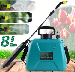 Pulverizador Eléctrico de Hombro de 5/8L con Pistola Rociadora, Rociador Automático para Plantas de Jardín, Herramienta de Riego Recargable por USB