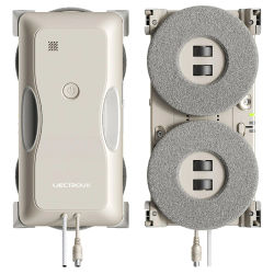 Robot Limpiacristales Liectroux G8/G9, 3000Pa/10000Pa de Fuerte Succión, Robot Automático para Limpieza de Ventanas, Tanque de Agua de 120ml, Control Remoto Inteligente, Robot de Limpieza de Vidrio