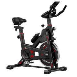 Bicicleta Estática de Resistencia para Ejercicio en Casa, Bicicleta de Interior Silenciosa con Volante de Inercia Pesado de 10 kg y Monitor LCD, 120 kg