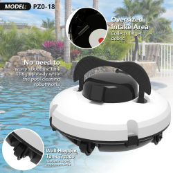 Aspiradora Inalámbrica para Piscinas OWJHE, Robot de Limpieza Inteligente para Pisos, con Estacionamiento Automático y Filtración, 120 Minutos de Autonomía
