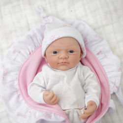 Muñeca de silicona de cuerpo completo de 12" para bebés prematuros, realista, 'Luna' y 'Toby', regalo antiestrés y reconfortante para todas las edades.