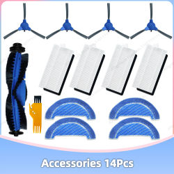 Compatible con Cecotec Conga 1090 1099 1990 Connected 1790 Ultra Titanium 990 999 Vital Piezas Cepillo principal Filtro Mop Paño