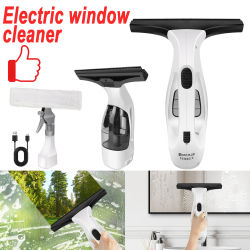 Aspiradora de Ventanas Recargable Inalámbrica con Depósito de 150ml, Limpiador sin Rayas para Ventanas, Espejos y Azulejos, Herramienta Eléctrica de Eliminación de Agua para el Hogar