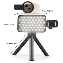 Nuevo LED que reduce la luz reflectante de tatuajes, luz de relleno para lente de teléfono móvil, filtro polarizador Circular Compatible con cualquier teléfono