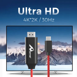 Home - Cable Tipo-C a HDMI 4K Ultra HD 30Hz de 2M para TV, Monitor y Proyector