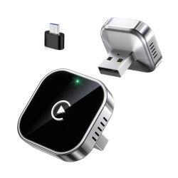Adaptador Inalámbrico Klack CarPlay y Android Auto 2 en 1 - Bluetooth 5.0 - WiFi 5 GHz - Plug & Play