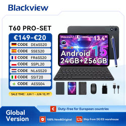 Tableta TABWEE T60 PRO Android 15 con teclado - 13,4" 8GB + 256GB (2TB TF), 10000mAh, 16MP+8MP, con ratón Bluetooth, teclado