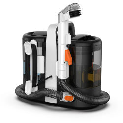 Limpiador de Manchas de Alta Potencia de 600W, Limpiador de Alfombras Portátil de 15KPa para Sofás y Cortinas, Máquina Integrada de Succión y Pulverización, 220V