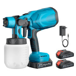 Pistola pulverizadora eléctrica inalámbrica de 800ML, pulverizador de pintura portátil para el hogar, aerógrafo para recubrimiento de acero y muebles, para batería Makita de 18V