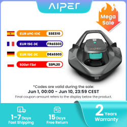 Robot Limpiafondos Inalámbrico para Piscinas con Indicador LED, Duración de 100 Minutos, Autoparqueo, para Piscinas Planas, Reacondicionado