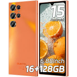 Teléfono Celular Desbloqueado OUKITEL C61 2025 - Android 15, Teléfono Inteligente con Pantalla de 6.88", 16GB+128GB/1TB, Batería de 5150mAh, Cámara de 13MP, Teléfonos Móviles 4G con Doble SIM,