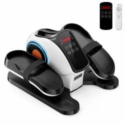 Máquina de entrenamiento elíptico magnética para uso doméstico, con 15 niveles de resistencia, 5 modos automáticos, monitor LCD de funcionamiento ultra silencioso, ideal para ejercicios de cuerpo