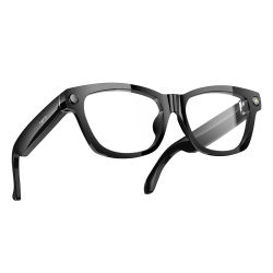 Gafas Inteligentes Blackview BV100, Cámara HD, Bluetooth 5.4, Batería de 220 mAh, Altavoces Estéreo con Bajos, Micrófono con Cancelación de Ruido, Detección de Uso