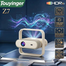 Proyector Inteligente Portátil TouYinger Z7 con Sistema Operativo Linux, 1200 ANSI, Full HD 1080P, Enfoque Automático, Corrección Trapezoidal Automática, Bluetooth, Altavoz Integrado, Motor Óptico
