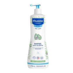 Mustela Babygel Baño Espuma 750 Ml. para Bebés y Niños con Ingredientes Naturales y Sin Jabón
