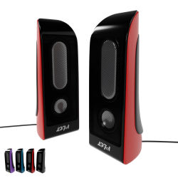LIFA Altavoces para ordenadores con cable USB universal, altavoecs para PC, reproductores de sonidos L818