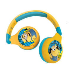 LEXIBOOK - Cascos inalámbricos Bluetooth confort para niños - Minions