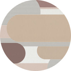 VINILIKO, Alfombra interior/exterior PVC Mai redonda