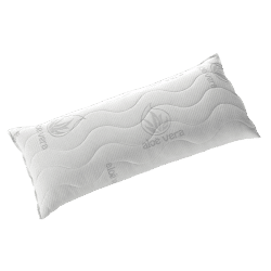 Todocama - Almohada viscoelástica de copos núcleo tejido Strech aloe vera Firmeza Media-Alta