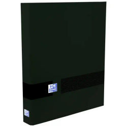 Oxford & you a4+ carpeta de anillas - tapa extradura resistente - lomo de 60mm - 4 anillas de 40mm - color negro