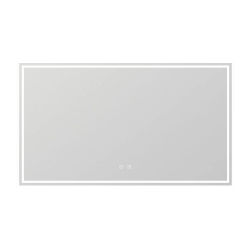 Aica Espejo de baño LED 120×70cm,Bluetooth,Antivaho