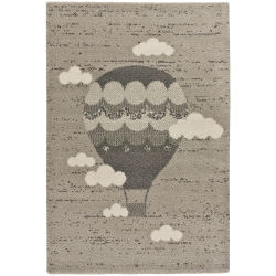 ATTICGO Alfombra de Interior Estilo Infantil en Gris - Cranberry 658 | 115X170 cm