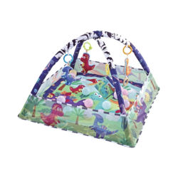 KIKKA BOO alfombra de juegos con 18 bolas de colores modelos dino forest