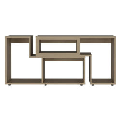 TUHOME Mueble de Televisor Extensible Beijing, con gabinete, Miel Madera manufacturada Salón-Mueble Tv