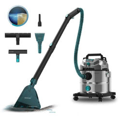 Cecotec Aspirador Sólidos, Líquidos, Tapicerías y Alfombras con Cable Conga CarpetClean 20000 Pro Ultra. 1600W, 21kPa