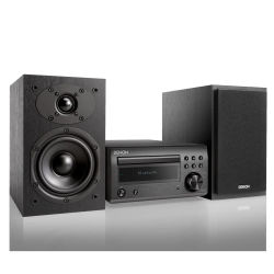 Denon dm-41 negro microcadena/sistema hi-fi con cd/bluetooth/sintonizador fm/am