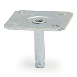 Gartenteile Placa Cuadrada 65x65/11 para Muebles - Resistente y Fácil Instalación