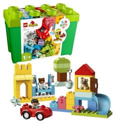 LEGO 10914 DUPLO Classic: Set de Iniciación con Caja de Almacenamiento, Incluye Formas de Colores y Números, Set de Construcción Creativa para Bebés de 18 Meses en Adelante, Perfecto para Estimular la