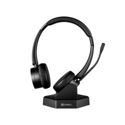 Sandberg Bluetooth Office Headset Pro+ - Auriculares de Oficina con Bluetooth y Control de Volumen